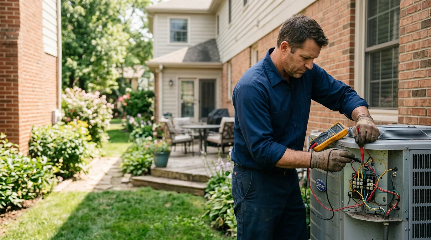 HVAC technician working near Cheboygan, MI